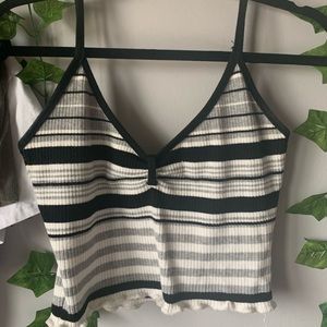 Striped crop top